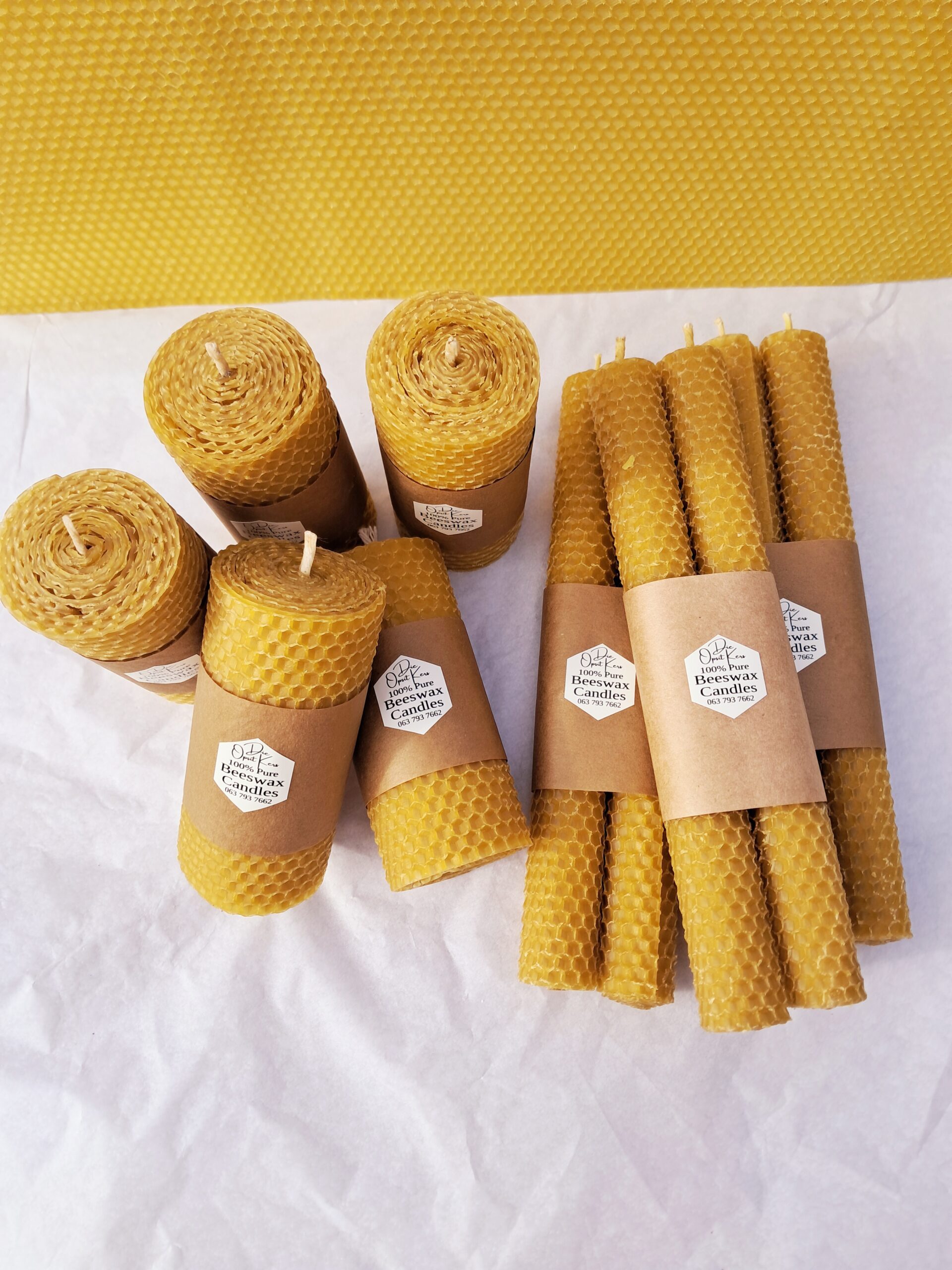 Rolled Beeswax Candle 2 Rolled Beeswax Candle - Image 2