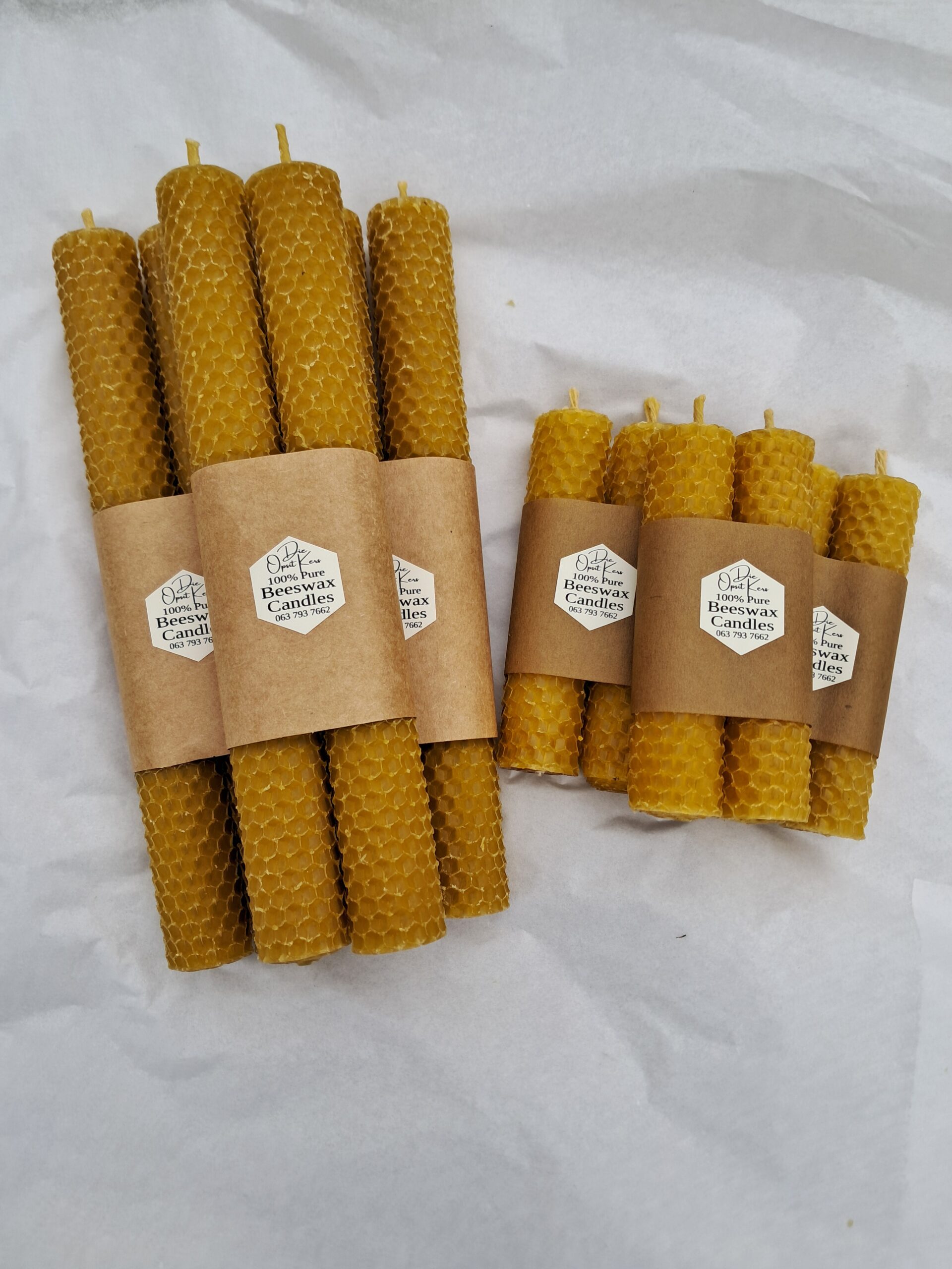 Rolled Beeswax Candles 2 Rolled Beeswax Candles - Image 2