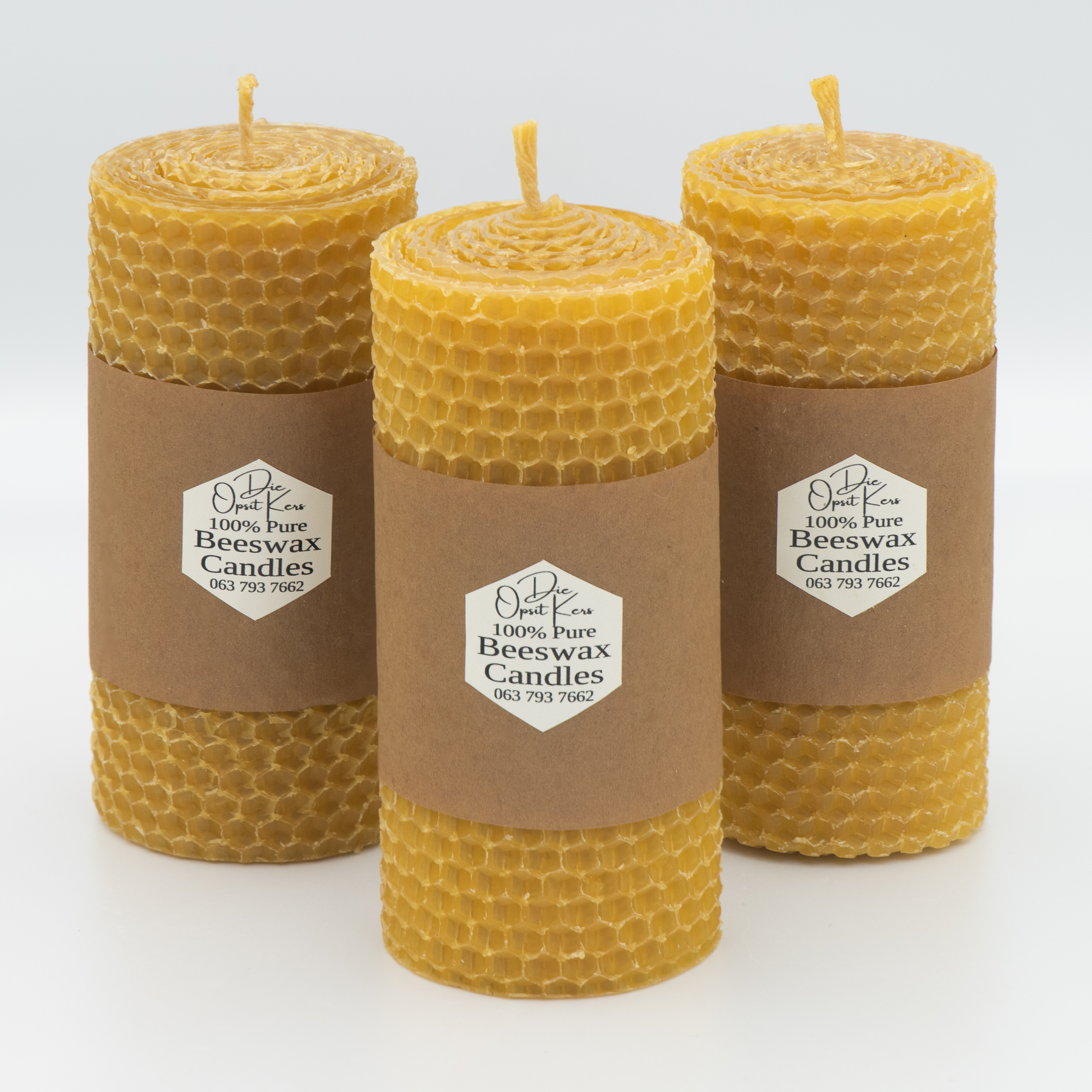 Rolled Beeswax Candle 1 Rolled Beeswax Candle